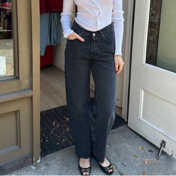Agolde Denim - AGOLDE V Waist Baggy Jeans - Hitch - 24